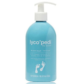 フットケア ローション リラクゼーション ライコン Lycon lyco pedi ライコペディ マッサージローション 500mL 足用 脚用 保湿 エステサロン ホームケア ティーツリーオイル ペパーミント ホホバオイル アーモンドオイル