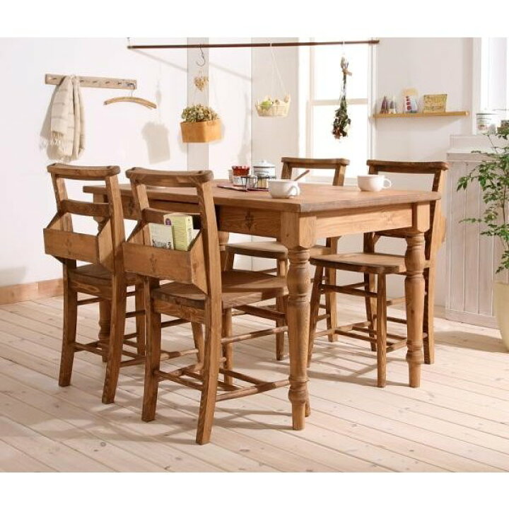 楽天市場】ダイニングテーブルセット 4人 カントリー家具 Chelsey*Mom 