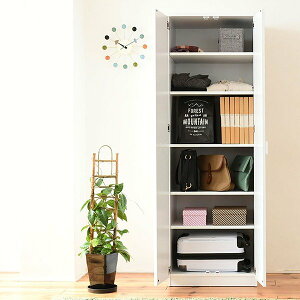 壁面収納 ワードローブ Lista リスタ 整理タンス 整理棚 整理たんす 幅60 高さ180 収納 クローゼット ラック 衣類収納 洋服タンス 木製 白 ブラウン FRM-0120 【送料無料】