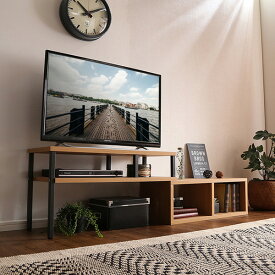 【1/14-15限定！555円OFFクーポン配布中】 テレビ台 ローボード おしゃれ テレビボード 北欧 ヴィンテージ 木製 伸縮 収納 BALKA バルカ コーナーテレビボード 32インチ