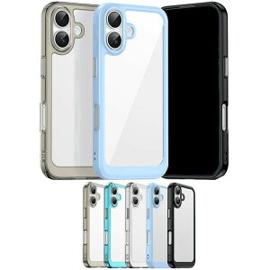 iPhone17 NA P[X ϏՌ Jo[ Jی삠 NA / wʓ TPU+ wʃvX`bN Xgbvz[t Vv