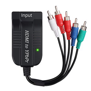 HDMI to R|[lg Ro[^[ 1080P HDMI to 5RCA RGB YPbPr ϊA_v^[ o͉𑜓xؑւł HDTV Box PC PS3 Fire stick Roku Blu-Ray DVDΉ (HDMI1.3)