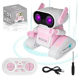 電動ロボット おもちゃ ラジコンロボット 2.4GHz 360°回転 LEDライト 音楽 デモ 多機能ロボット USB充電式 スマートロボット 入園祝い 幼稚園 子供の日 クリスマス 誕生日プレゼント 知育玩具