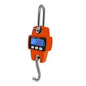 デジタルクレーンスケール 電子クレーンスケール フックスケール 電子ハンギングスケール 高精度 ミニ ポータブル バックライト 風袋引き機能付 LCDディスプレイ付き 見やすい 吊り下げ コ
