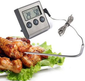 温度計 料理用 デジタル温度計 料理用温度計 キッチンタイマー プローブ 揚げ物 お菓子作り 多用途 キッチン温度計