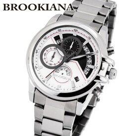 ブルッキアーナ 腕時計 BROOKIANA クロノグラフ メンズウォッチ カレンダー(日付)　クォーツ BA0083-WH　【あす楽対応】
