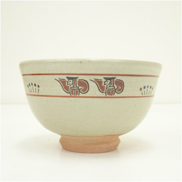 楽天市場】【中古】【茶道具】赤膚焼 古瀬堯三造 奈良絵茶碗（共箱 