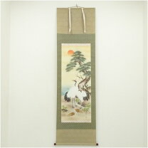 楽天市場】掛軸絹本鶴の通販