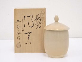 【中古】【陶芸・陶器】萩焼　土谷一水造　湯呑【送料無料】[中古 湯飲み 湯呑み 湯のみ おしゃれ かわいい 茶道具 茶器 来客 お茶 旅館 和風 雑貨 レトロ 食器]