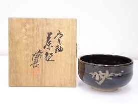 【中古】【ポイント5倍+スーパーSALE55%オフ】【茶道具】九谷焼　陶缶造　天目釉茶碗【送料無料】[中古 茶道 抹茶 茶道具 おしゃれ 抹茶茶碗 抹茶碗 和食器 レトロ 茶器 茶わん 骨董 茶会 茶の湯]