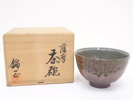 【中古】【茶道具】薩摩焼　錦正造　茶碗【送料無料】[中古 茶道 抹茶 茶道具 おしゃれ 抹茶茶碗 抹茶碗 和食器 レトロ 茶器 茶わん 骨董 茶会 茶の湯]