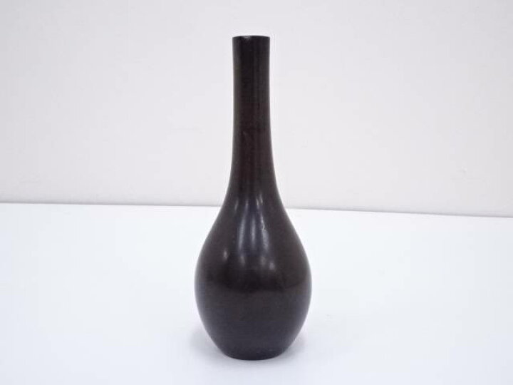 楽天市場】【中古】【華道】古物 浄芳造 斑紫銅鶴首花入【送料無料 