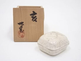 【中古】【香道】加藤竹宝造　「亥」香合　共箱【送料無料】[中古 茶道具 茶道 香道 香道具 おしゃれ かわいい アンティーク インテリア 骨董 茶器 お香入れ]