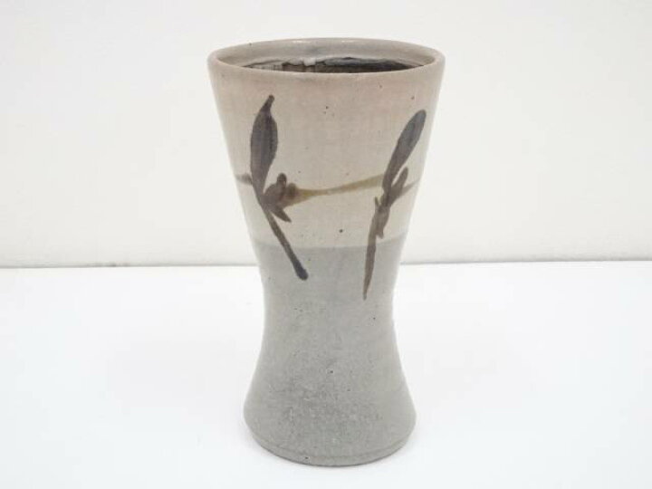 楽天市場】【中古】【華道】人間国宝 濱田庄司造 地掛鉄絵花生（共箱 