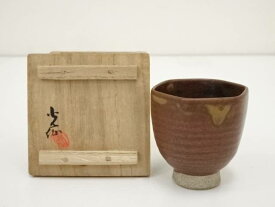 【中古】【タイムセール50%オフ】【陶芸・陶器】九谷焼　利岡光仙造　六角形盃（共箱）【送料無料】[中古 酒器 おしゃれ さかずき お酒 日本酒 料理 旅館 インテリア 骨董 和食器 料亭 居酒屋 来客]