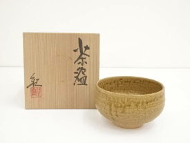 【中古】【ポイント5倍+スーパーSALE55%オフ】【茶道具】京焼　河合紀造　灰釉茶碗（共箱）【送料無料】[中古 茶道 抹茶 茶道具 おしゃれ 抹茶茶碗 抹茶碗 和食器 レトロ 茶器 茶わん 骨董 茶会 茶の湯]