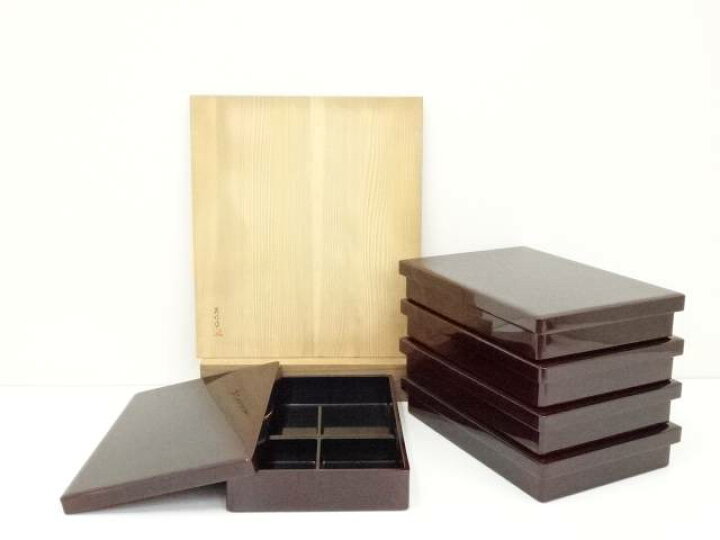 楽天市場】【中古】【漆器】山本英明造 江戸通箱5膳（共箱）【送料無料  
