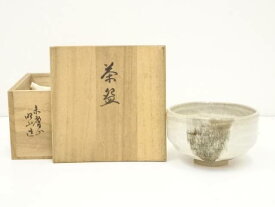 【中古】【茶道具】赤膚焼　大塩昭山造　茶碗（共箱）【送料無料】[中古 茶道 抹茶 茶道具 おしゃれ 抹茶茶碗 抹茶碗 和食器 レトロ 茶器 茶わん 骨董 茶会 茶の湯]