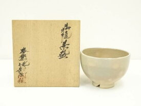 【中古】【茶道具】萩焼　椿窯　池部陶雅造　茶碗（共箱）【送料無料】[中古 茶道 抹茶 茶道具 おしゃれ 抹茶茶碗 抹茶碗 和食器 レトロ 茶器 茶わん 骨董 茶会 茶の湯]