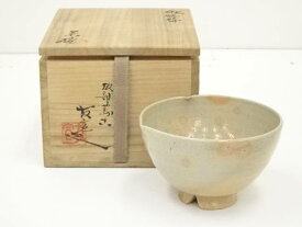 【中古】【茶道具】萬古焼　佐藤友宣造　呉器茶碗（共箱）【送料無料】[中古 茶道 抹茶 茶道具 おしゃれ 抹茶茶碗 抹茶碗 和食器 レトロ 茶器 茶わん 骨董 茶会 茶の湯]