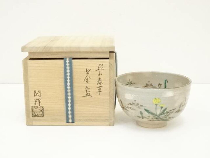 楽天市場】【中古】【茶道具】京焼 南口閑粋造 乾山春草茶碗（共箱 