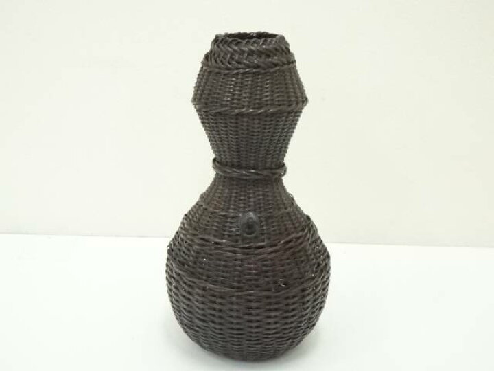 楽天市場】【中古】【木・竹工芸】籠師 池田瓢阿造 唐物瓢籠花入（共箱 