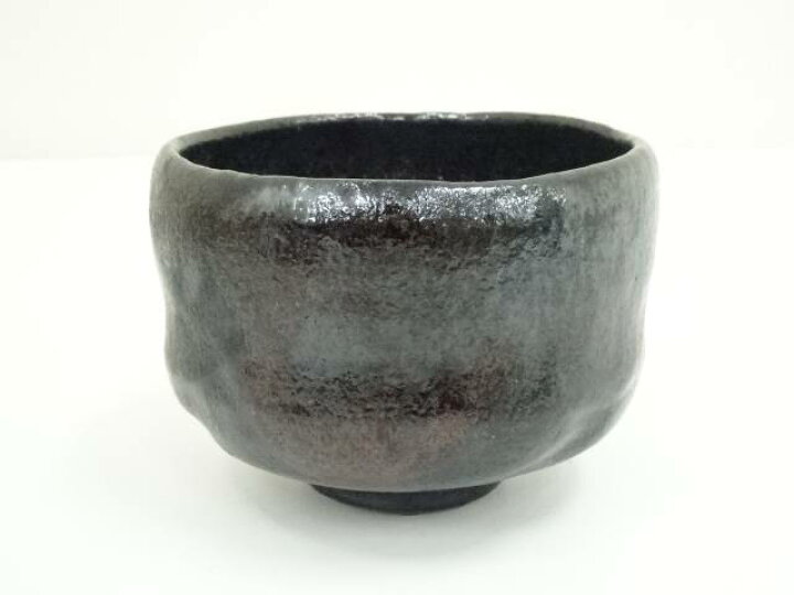 楽天市場】【中古】【茶道具】佐々木松楽造 黒楽茶碗（共箱）【送料  