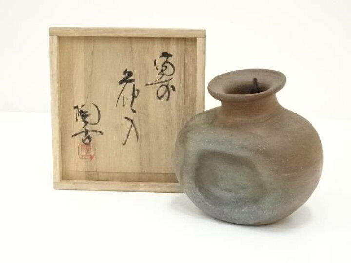 楽天市場】【中古】【タイムセール55%オフ】【華道】備前焼 小西陶古造  
