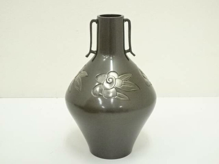 楽天市場】【中古】【タイムセール55%オフ】【華道】勝峰造 鋳銅花瓶 