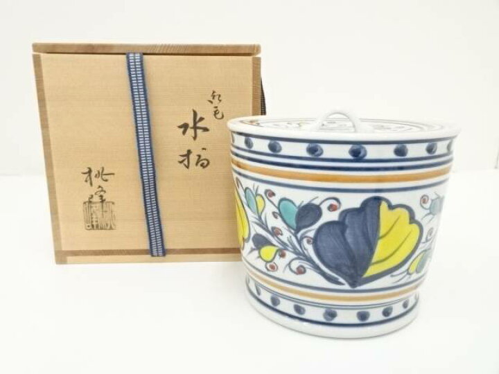 楽天市場】【中古】【茶道具】京焼 手塚桃峰造 彩色水指（共箱）【送料 
