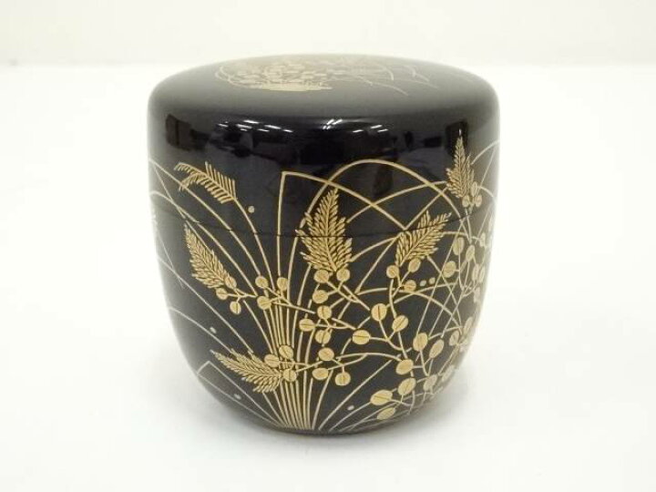 楽天市場】【中古】【茶道具】塗師 松永松寛造 秋草蒔絵大棗（共箱  