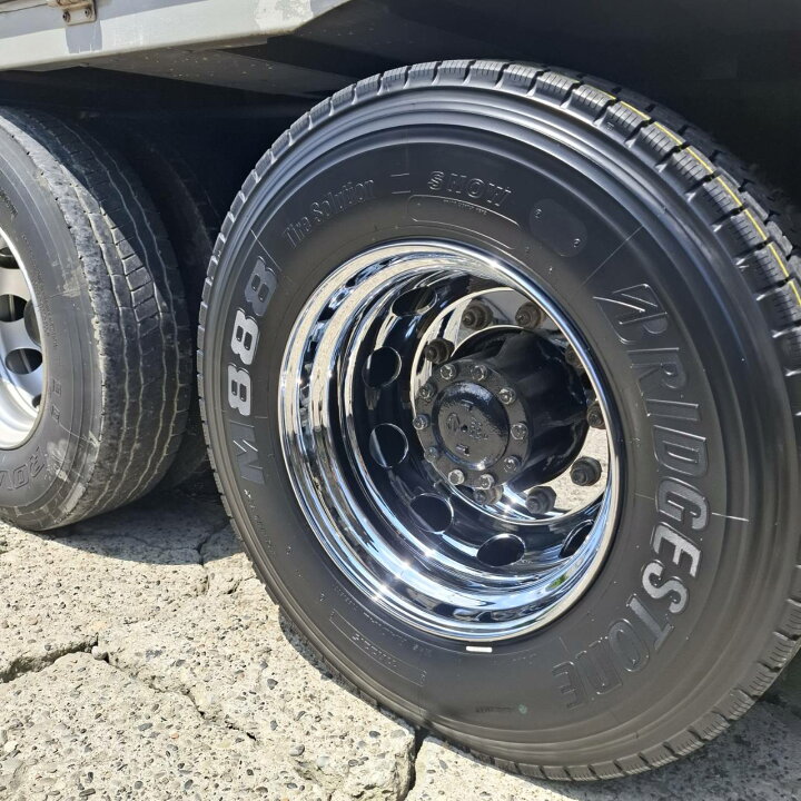 楽天市場】メッキホイールトラック・ダンプ・大型車用サイズ22.5×750 