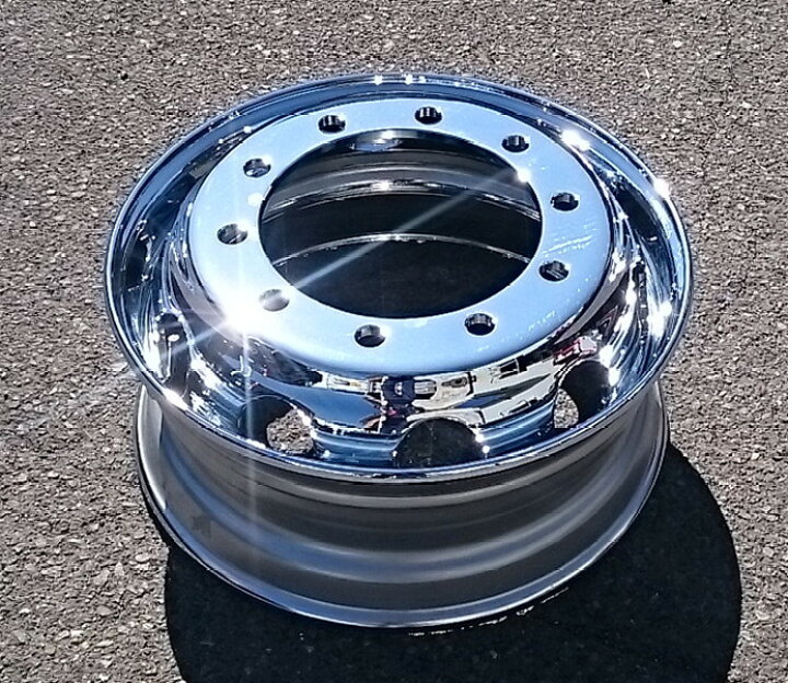 楽天市場】メッキホイールトラック・ダンプ・大型車用サイズ22.5×825 
