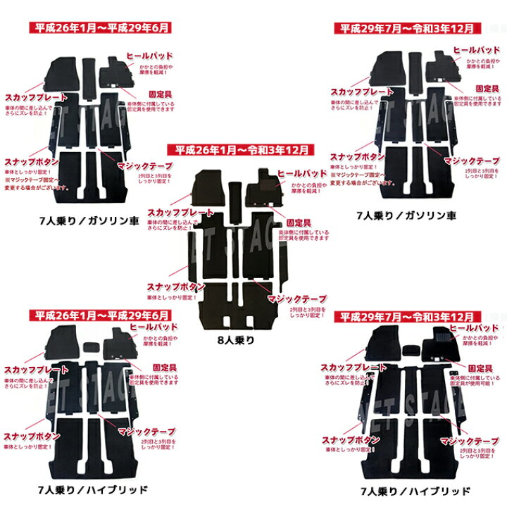 楽天市場】トヨタ ヴォクシー 80系 voxy 煌 全グレード対応 7人乗 