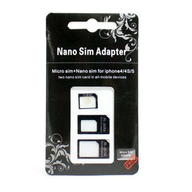 mobee Nano SIM MicroSIM 変換アダプタ 3点セット 2個セット