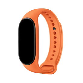 シャオミ(Xiaomi) 純正交換ストラップ Smart Band 7専用 オレンジ TPU素材 防水防塵 耐衝撃 軽量 交換ベルト
