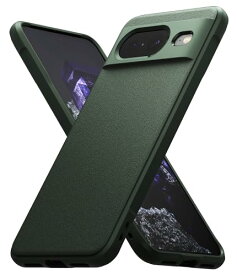 Ringke Pixel8 ケース ONYX TPU 滑り止め 落下防止 耐衝撃 米軍MIL規格取得 軽量ケース 柔軟ケース スマホケース スマホカバー ピクセル8 (ストラップホール付き) - Dark Green