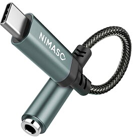 NIMASO type-c イヤホン 変換 タイプc イヤホンアダプタ 3.5mm Aux usb-cオーディジャック 電話/音量調節/音楽対応 iPad/ iPad Pro/Android/typec機器に適用 NAD22A441