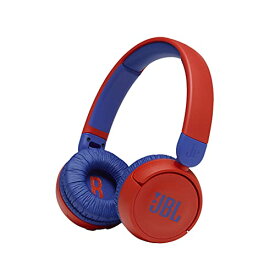 JBL JR310BT 子供向け Bluetoothワイヤレスヘッドホン 音量制御機能搭載/カスタマイズシール付属/最大約30時間再生 レッド/ブルー 2021年モデル JBLJR310BTRED