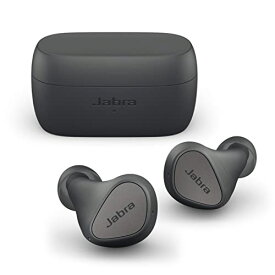 Jabra Elite 3 ダークグレー 完全ワイヤレスイヤホン 国内正規品 Apt-X IP55 Bluetooth 5.2 クリアな通話 遮音設計 ヒアスルー機能 最長28時間のロングバッテリー 100-91410000-40
