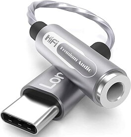 DAC 32bit/384khz Lonnea Type-C to 3.5mm イヤホン 変換アダプター USB-C to Aux オーディオアダプタ iPad Pro 2021/Mini6対応 Samsung Galaxy S21/S20/Note