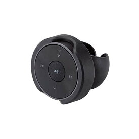 エレコム マルチメディアリモコン Bluetooth ワイヤレス 音楽操作が手元でできる/カメラシャッター機能付き 車載用 ステアリングホルダー付 ブラック LAT-RC01BK