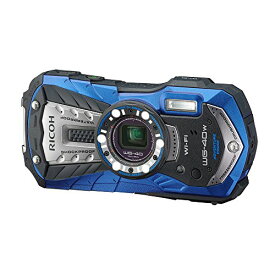 RICOH 防水デジタルカメラ RICOH WG-40W ブルー 防水14m耐ショック1.6m耐寒-10度 RICOH WG-40W BL 04693