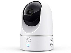 Anker Eufy IndoorCam 2K Pan Tilt 屋内カメラ) ネットワークカメラ/ベビーモニター/ペット見守り/音声アシスタント/ナイトビジョン/モーショントラッキング/全周囲監視