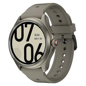 Ticwatch Pro 5 スマートウォッチ Wear OS by Google Android グーグル対応スマートウォッチ 5ATM防水 腕時計 アウトドア ランニング コンパス GPS搭載 ロングバッテリー マイク スピーカー搭載 アッシュグレ