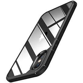 TENDLIN iPhone Xs Max 用ケース クリア 薄型 黄変防止 耐衝撃 アイフォンXs Max対応 6.5インチ カバー ブラック