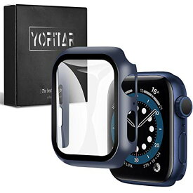 YOFITAR Apple Watch 用 ケース series6/SE/5/4 40mm アップルウォッチ保護カバー ガラスフィルム 一体型 PC素材 全面保護 超薄型 装着簡単 耐衝撃 高透過率 指紋防止 傷防止 (series4/5/SE/6 4