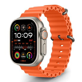 Aizgalxor オーシャン バンド 対応 Apple Watch Ultra 49/45/44/42mm、ウォータースポーツシリコーン交換用バンド 対応 iWatch Series 9/8/7/6/5/4/3/2/1/SE (49/45/44/42