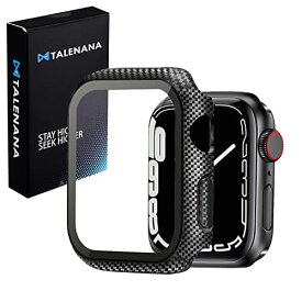 TALENANA for Apple Watch ケース 45mm 41mm アップルウォッチ 用 保護ケース 600Dアラミド繊維 強化ガラスフィルム 高タッチ感度 全面保護 傷防止 衝撃吸収 取付簡単 高透過率Series 9/8/7/6/SE/5