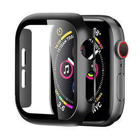 BELIYO Apple Watch ケース 40mm 対応 アップルウォッチ カバー 一体型 Apple Watch カバー 全面保護 二重構造 アップルウォッチ ケース PC素材 日本旭硝子材 キズ防止 軽量 強化ガラス Apple Watch S